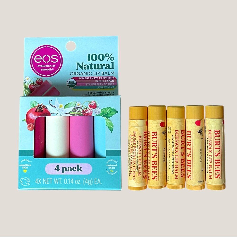 EOS Lip Balm + Burt’s Bees Lip Balm Bundle Pack